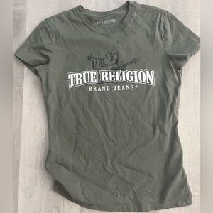 Green, true religion ￼ T-shirt, size small